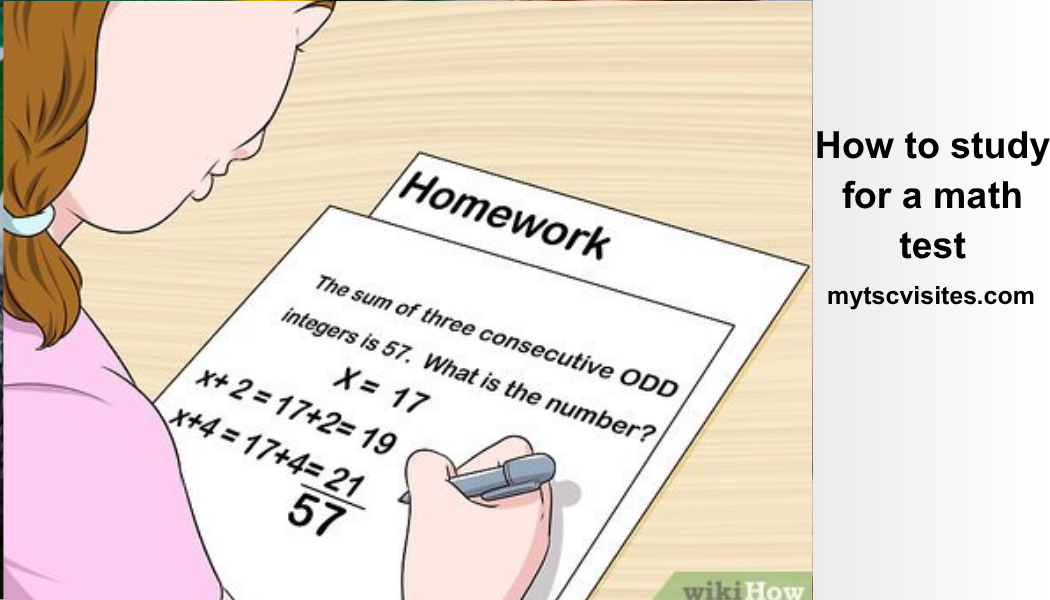 how to study for a math test